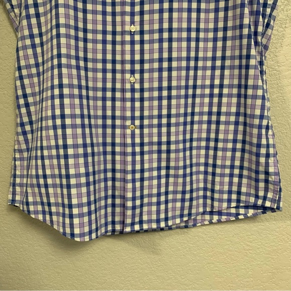 Barbour Shirt Mens L Check Plaid Creswell Tailored Fit Button Up Preppy Colorful - Picture 8 of 16